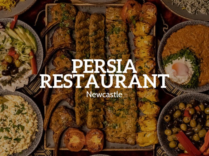 Various meals available at Persia Restaurant Newcastle