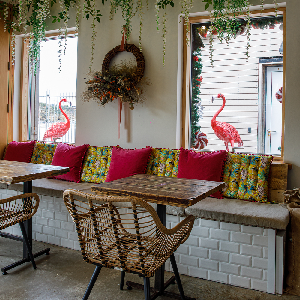 Interior of Seaham's Flamingo Bar and Cafe