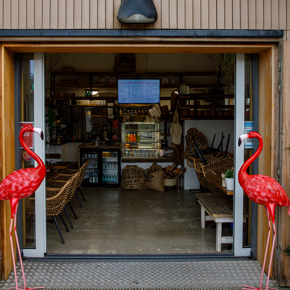 Exterior of Flamingo Bar and Cafe