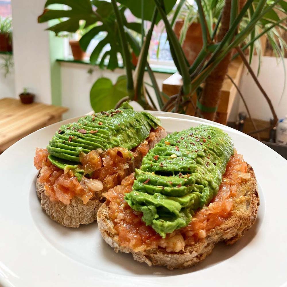 Plant based breakfast from Newcastle vegan cafe