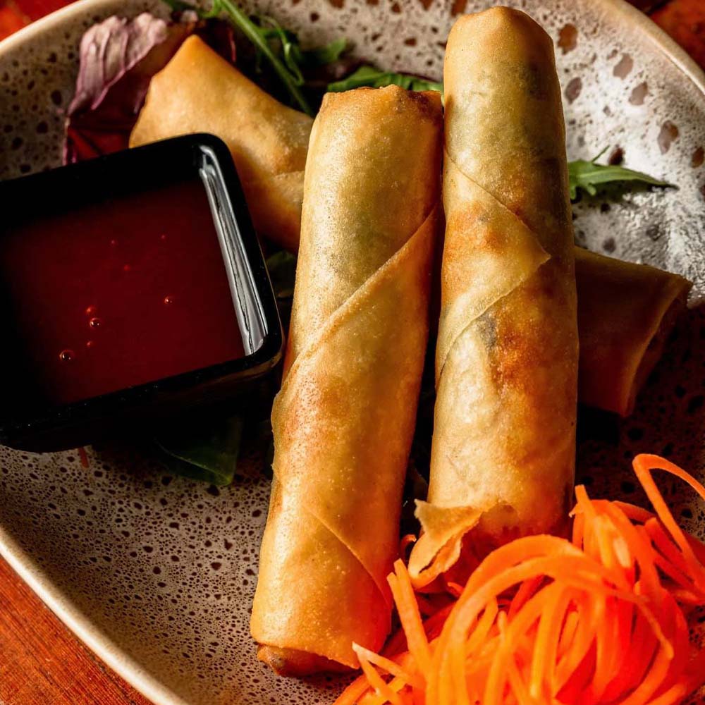 Vegetable spring rolls from Asian restaurant