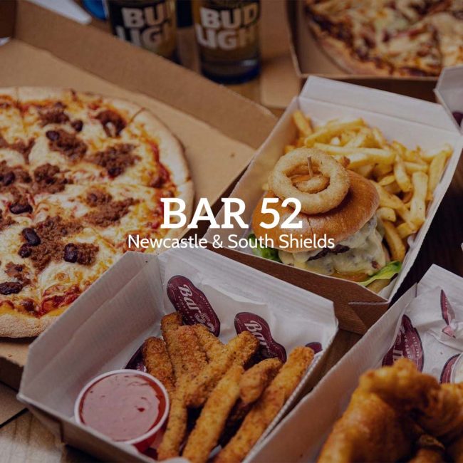 Selection of meals from Bar 52 South Shields