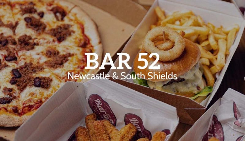 Selection of meals from Bar 52 South Shields