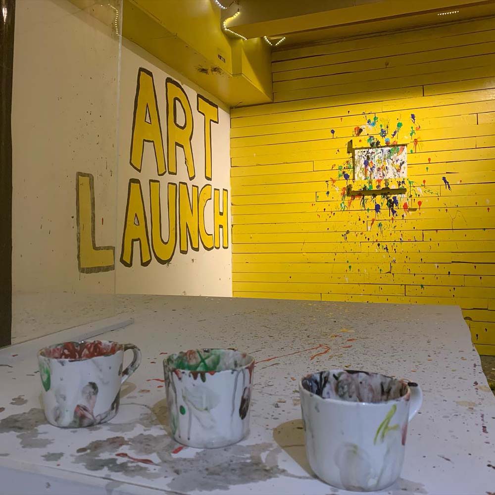 Art launch room at Smash Space